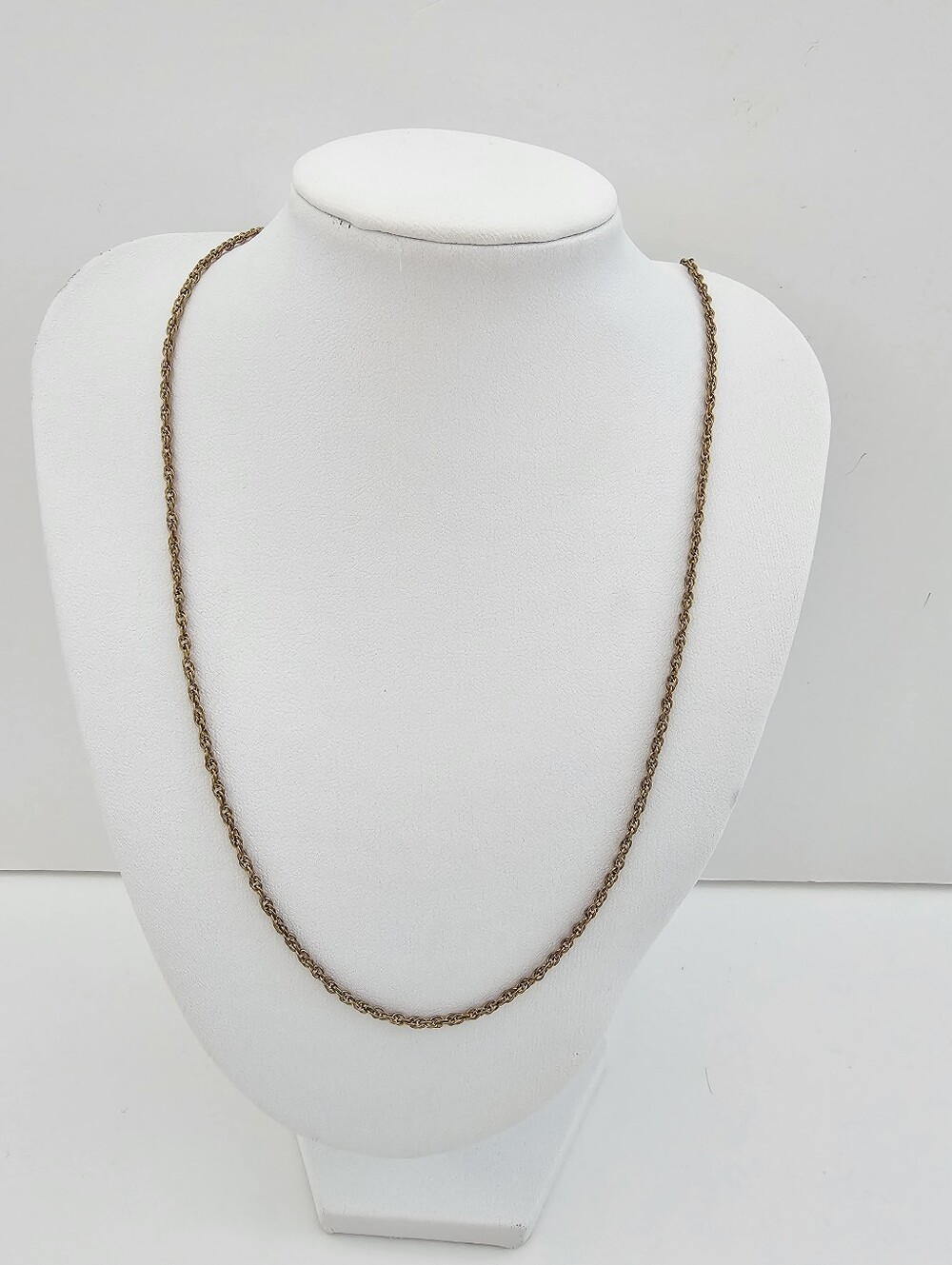 AC Co Vintage 1/20 12K Gold Filled Rope Chain Necklace 20 Inch 3.74g​